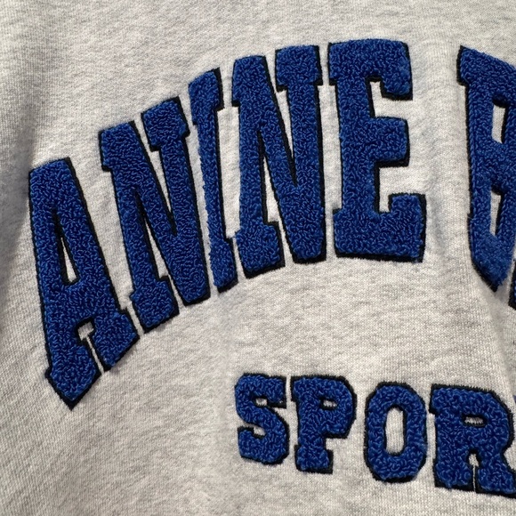 Auth.💙 ANINE Bing RARE Tyler Crewneck in “Heather Gray” Size Large 🩶💙 - Picture 5 of 14